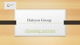 Cleaning Service | Halcyongroup.ie