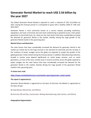 generator rental market to reach us 2 56 billion