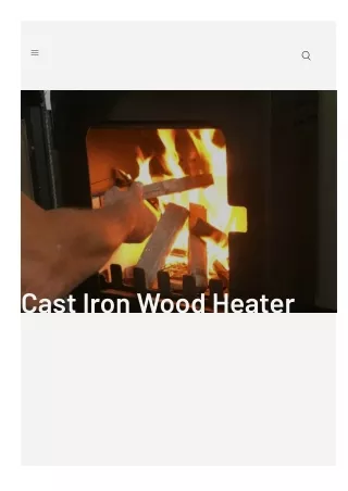 Cast Iron Wood Heater