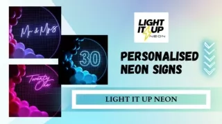Buy Stylish LED Neon Signs - Light It Up Neon