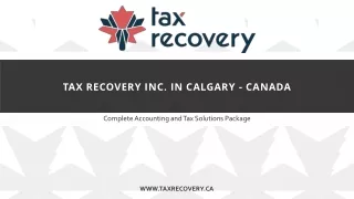 Tax Recovery Inc. in Calgary - Canada