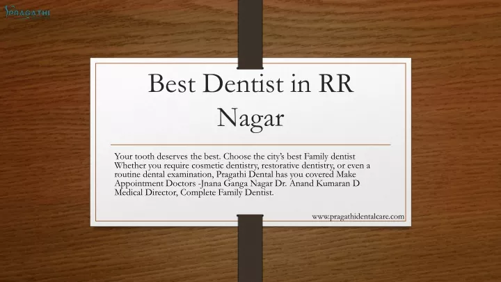 best dentist in rr nagar