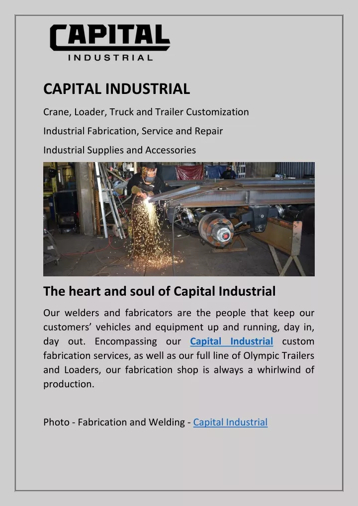 capital industrial