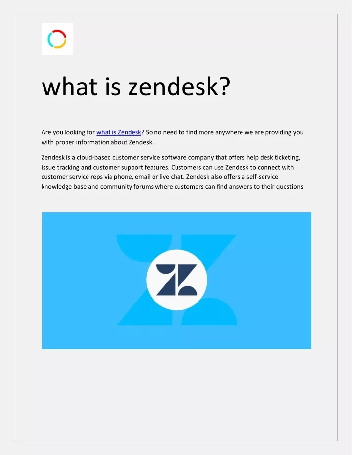 what is zendesk