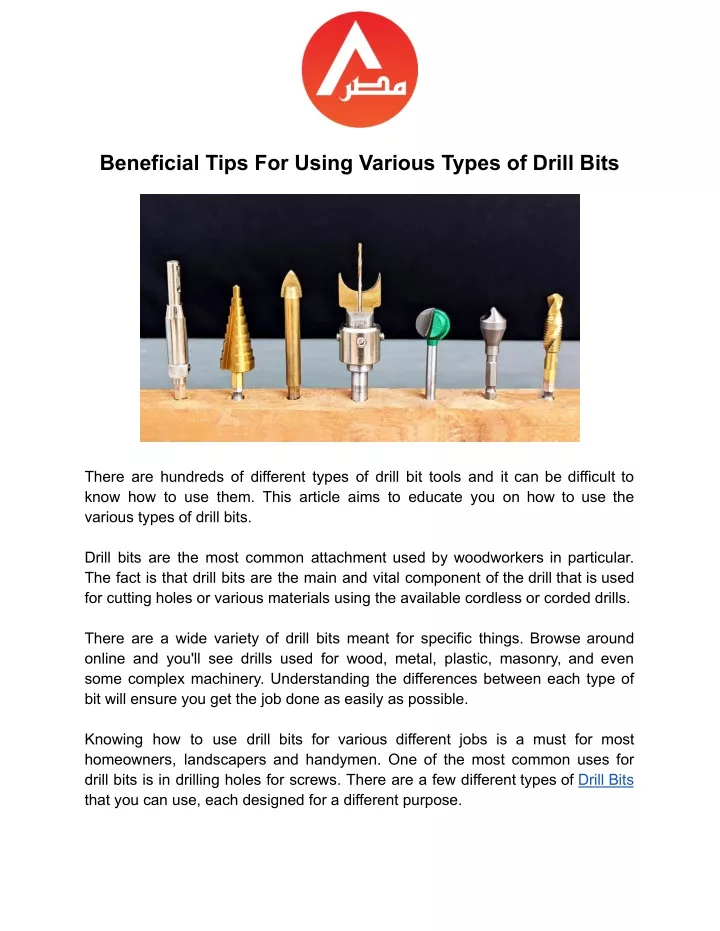 beneficial tips for using various types of drill