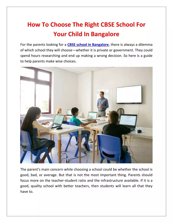 how to choose the right cbse school for your