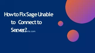 How to Sage Unable to Connect to Server?