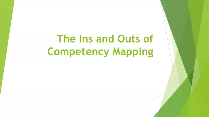 the ins and outs of competency mapping