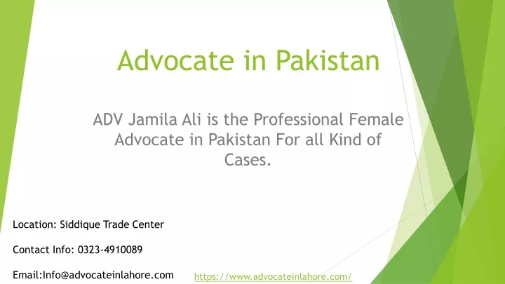 advocate in pakistan