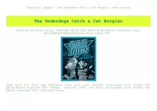 [download] [epub]^^ The Underdogs Catch a Cat Burglar {read online}