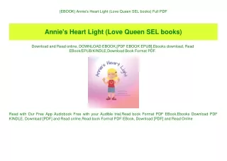 {EBOOK} Annie's Heart Light (Love Queen SEL books) Full PDF