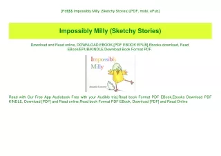 [Pdf]$$ Impossibly Milly (Sketchy Stories) [PDF  mobi  ePub]