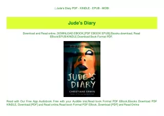 (B.O.O.K.$ Jude's Diary PDF - KINDLE - EPUB - MOBI