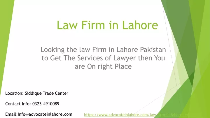 law firm in lahore