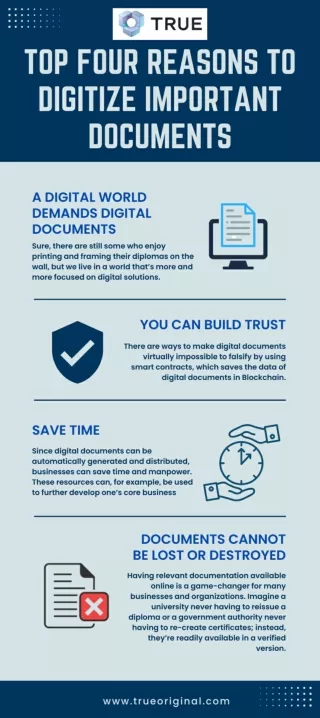 Top Four Reasons To Digitize Important Documents