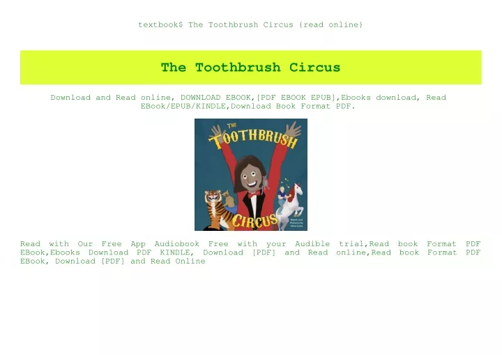textbook the toothbrush circus read online
