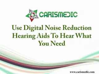 use digital noise reduction hearing aids to hear