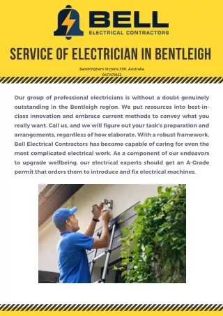 electrician bentleigh