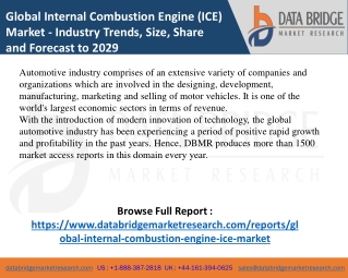 Global Internal Combustion Engine (ICE) Market