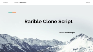 Best Rarible Clone Script