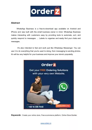 Free Ecommerce Website Builder