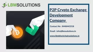 P2P Crypto Exchange Development Company.