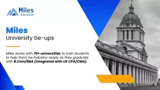 miles university tie ups