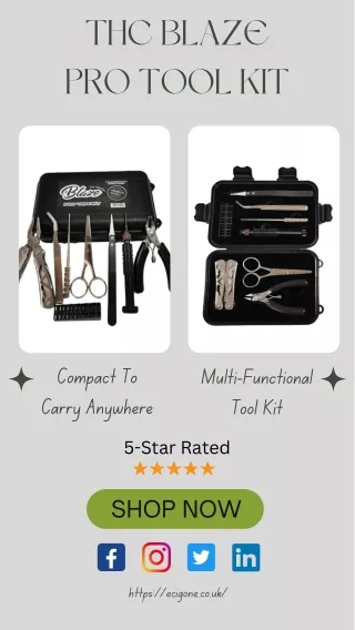 THC Blaze Pro Tool Kit only £17 | Ecigone Vape Shop UK