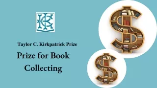 taylor c kirkpatrick prize prize for book