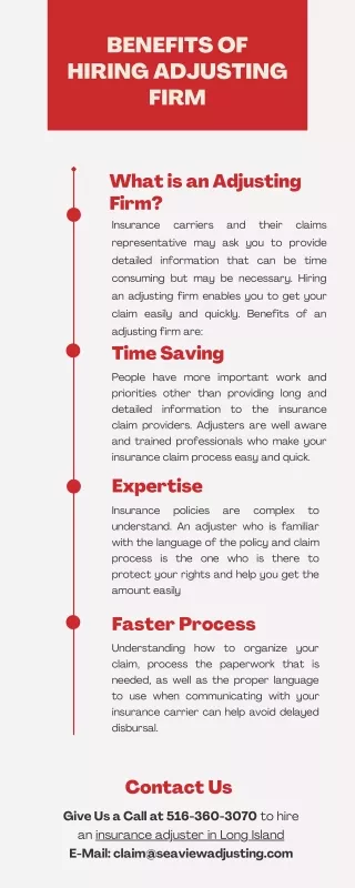 benefits of hiring adjusting firm