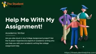 Why Need Write My Assignment Help?