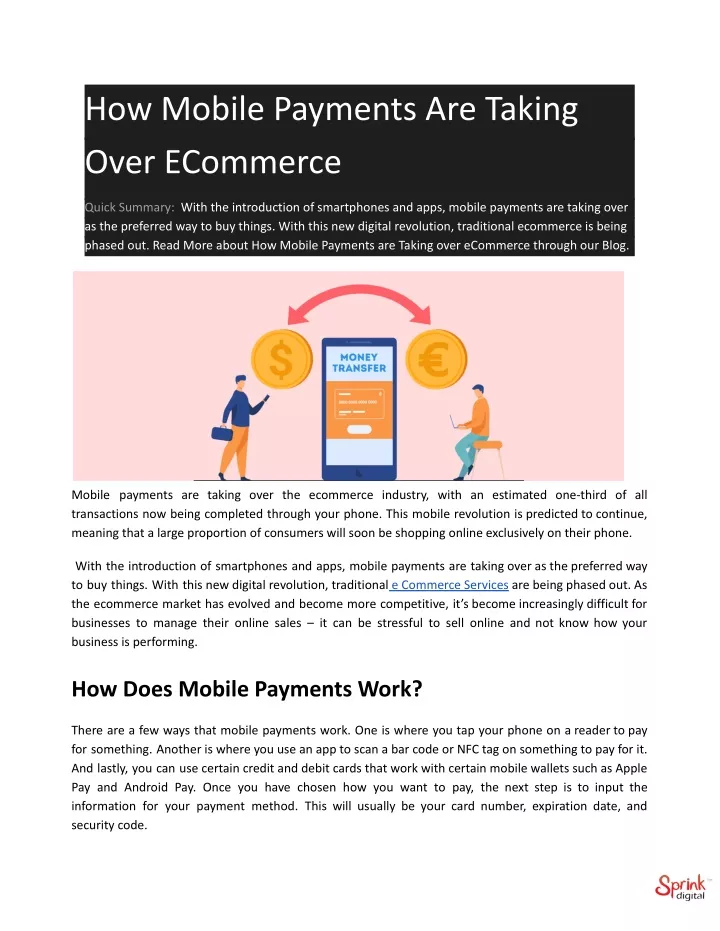 how mobile payments are taking over ecommerce