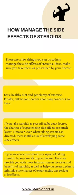 how manage the side effects of steroids