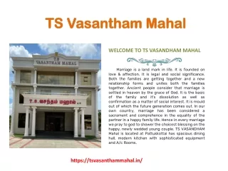 Kalyana Mandapam In Pattukottai | Wedding Mahal In Pattukottai | Marrige Malls I