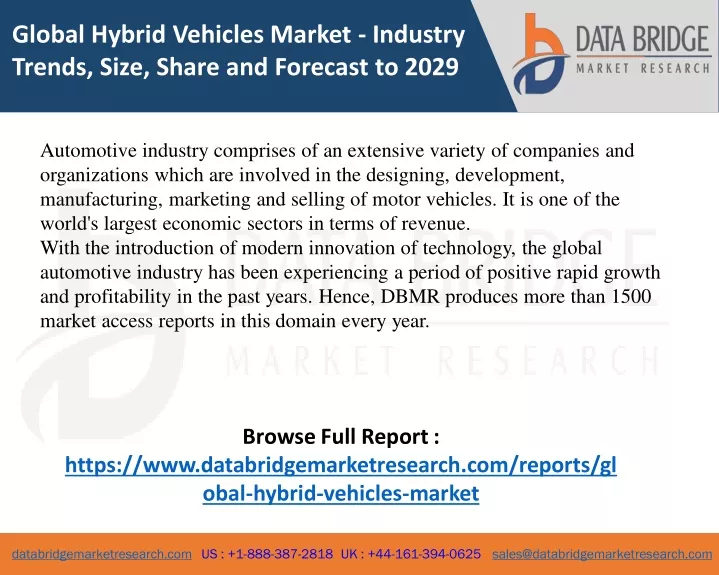global hybrid vehicles market industry trends