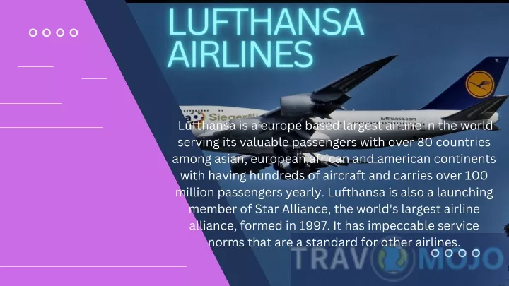 lufthansa is a europe based largest airline