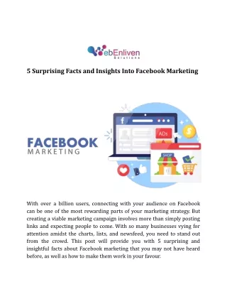 5 Surprising Facts and Insights Into Facebook Marketing