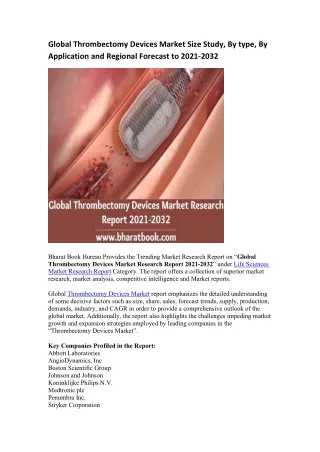 global thrombectomy devices market size study