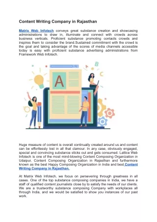 content writing company in rajasthan