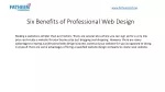 Six Benefits of Professional Web Design - slide 1