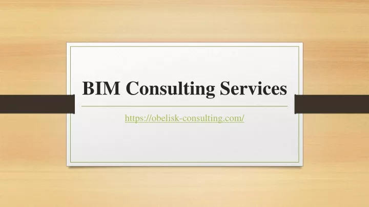 bim consulting services