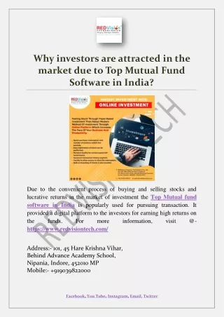why investors are attracted in the market