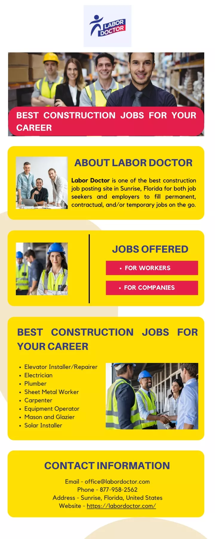 best construction jobs for your career