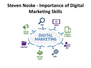 Steven Noske- Importance of Digital Marketing Skills