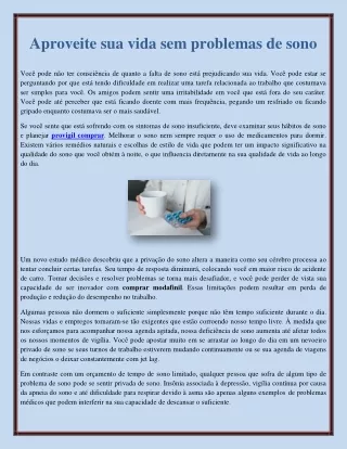 aproveite sua vida sem problemas de sono