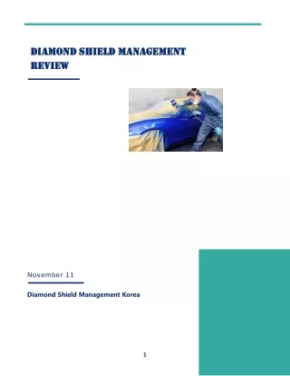 Using Diamond Shield Management Korea's best maintenance advice for paint protection film