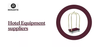Hotel Equipment suppliers