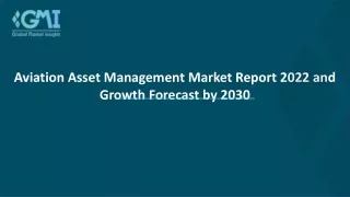 Aviation Asset Management Market