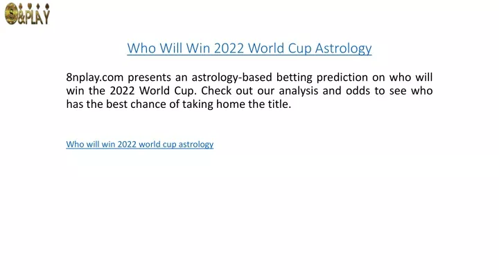 who will win 2022 world cup astrology