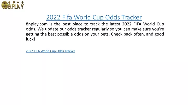 2022 fifa world cup odds tracker